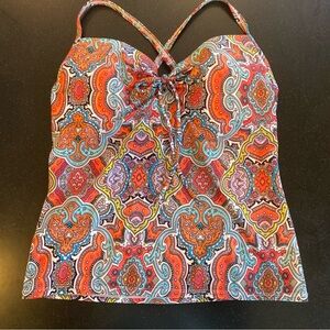 Victoria's Secret swimsuit top. Paisley pattern